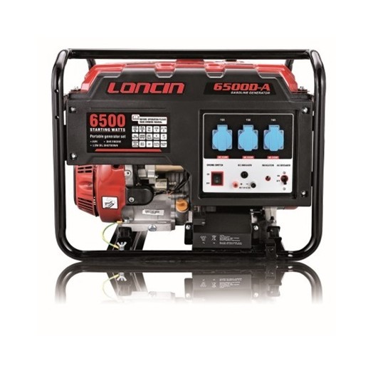 Loncin LC6500 D-A Μονοφασικό Ηλεκτροπαραγωγό Ζεύγος Βενζίνης - 02LC6500D-A