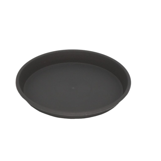 Micplast Πιάτο Γλάστρας Daiquiri Στρογγυλό Ανθρακί 25 (24x20cm ΔxΥ)