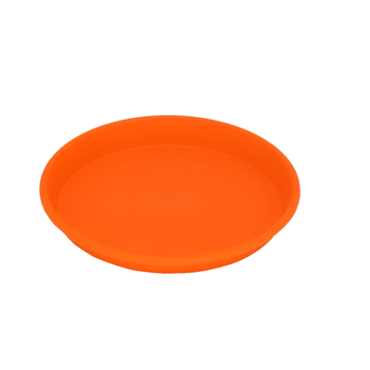 Micplast Πιάτο Γλάστρας Daiquiri Στρογγυλό Πορτοκαλί 25 (24x20cm ΔxΥ)