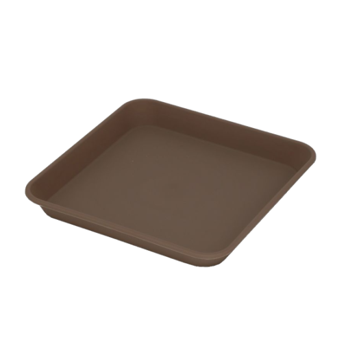 Micplast Πιάτο Γλάστρας Daiquiri Τετράγωνο Taupe 25 (19x19x2.5cm ΜxΠxΥ)