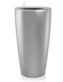 Lechuza Rondo 40 Silver Metallic (με σύστημα αυτοποτισμού) (40x75cm ΔxY)