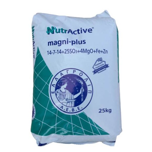 NutrActive Magni-plus 14 -7-14 (25kg) Κοκκώδες Λίπασμα