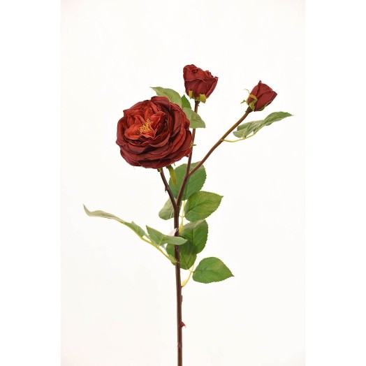 Τεχνητό Κλωνάρι Τριαντάφυλλο Κόκκινο 61 εκ. ύψος