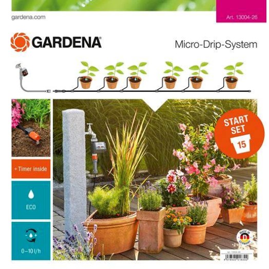 Gardena Micro-Drip (13004) Σετ Ποτίσματος Με Προγραμματιστή