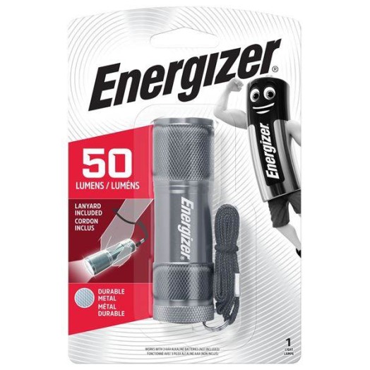Energizer S6669  Mικρός Μεταλλικός Φακός Χειρός 50 Lumen Mε Μπαταρίες AAA 3Τεμ. - S6669