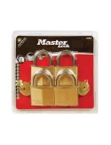 Master Lock Σετ 4 Μπρούτζινα Λουκέτα Με Ίδιο Κλειδί 30mm - 130430112