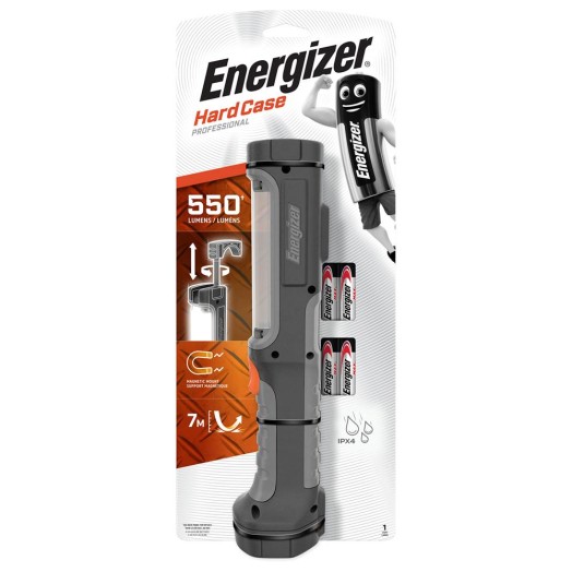 Energizer S14989 Hardcase Pro 550 Lumen Worklight Φακός Χειρός Mε Μπαταρίες AA 4 Τεμ. - S14989